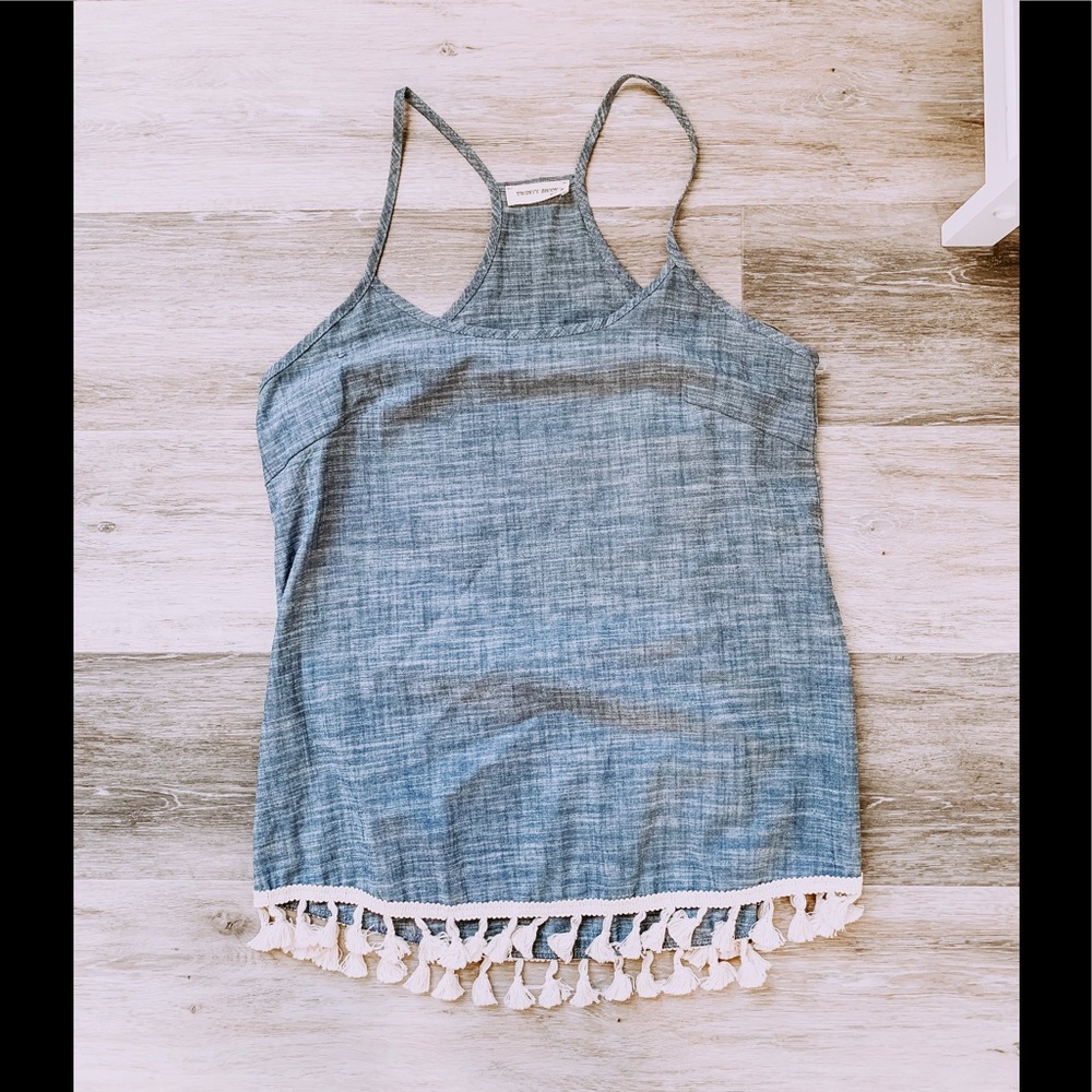Twenty Seconds Chambray Tank Top